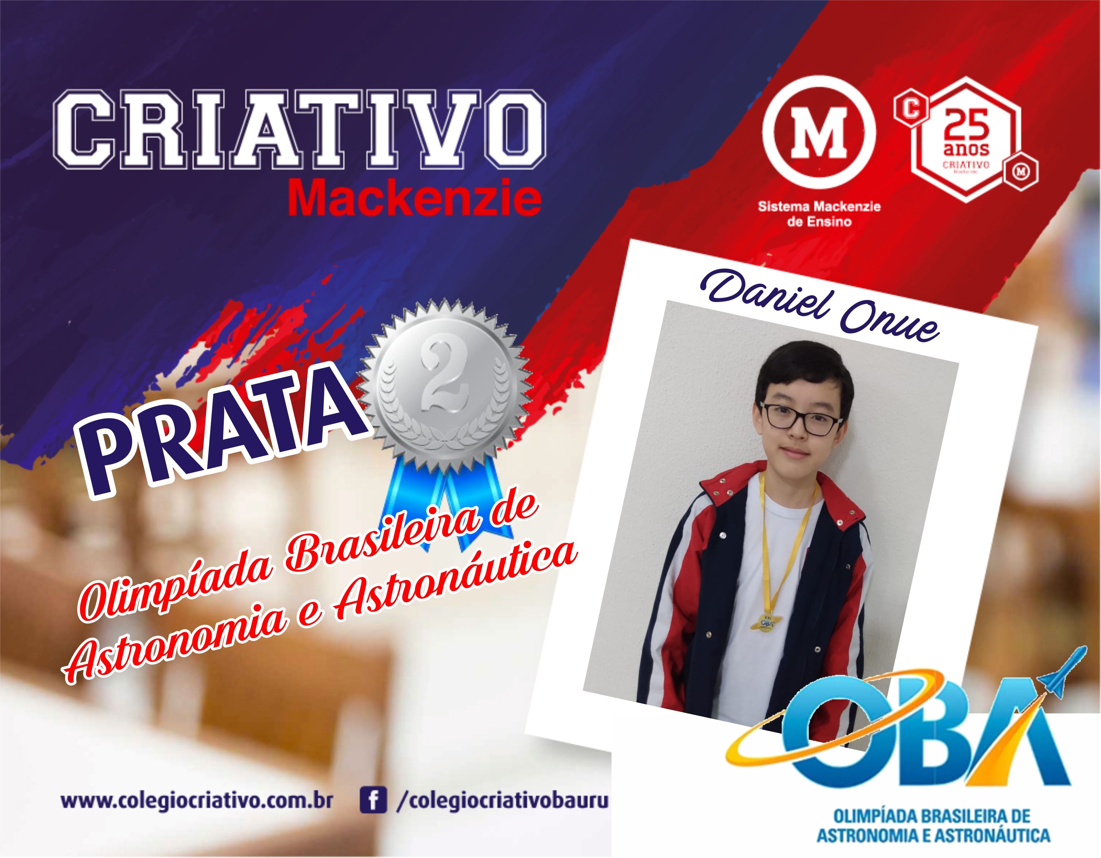 Alunos premiados OBA, OBMEP e Canguru Matemática